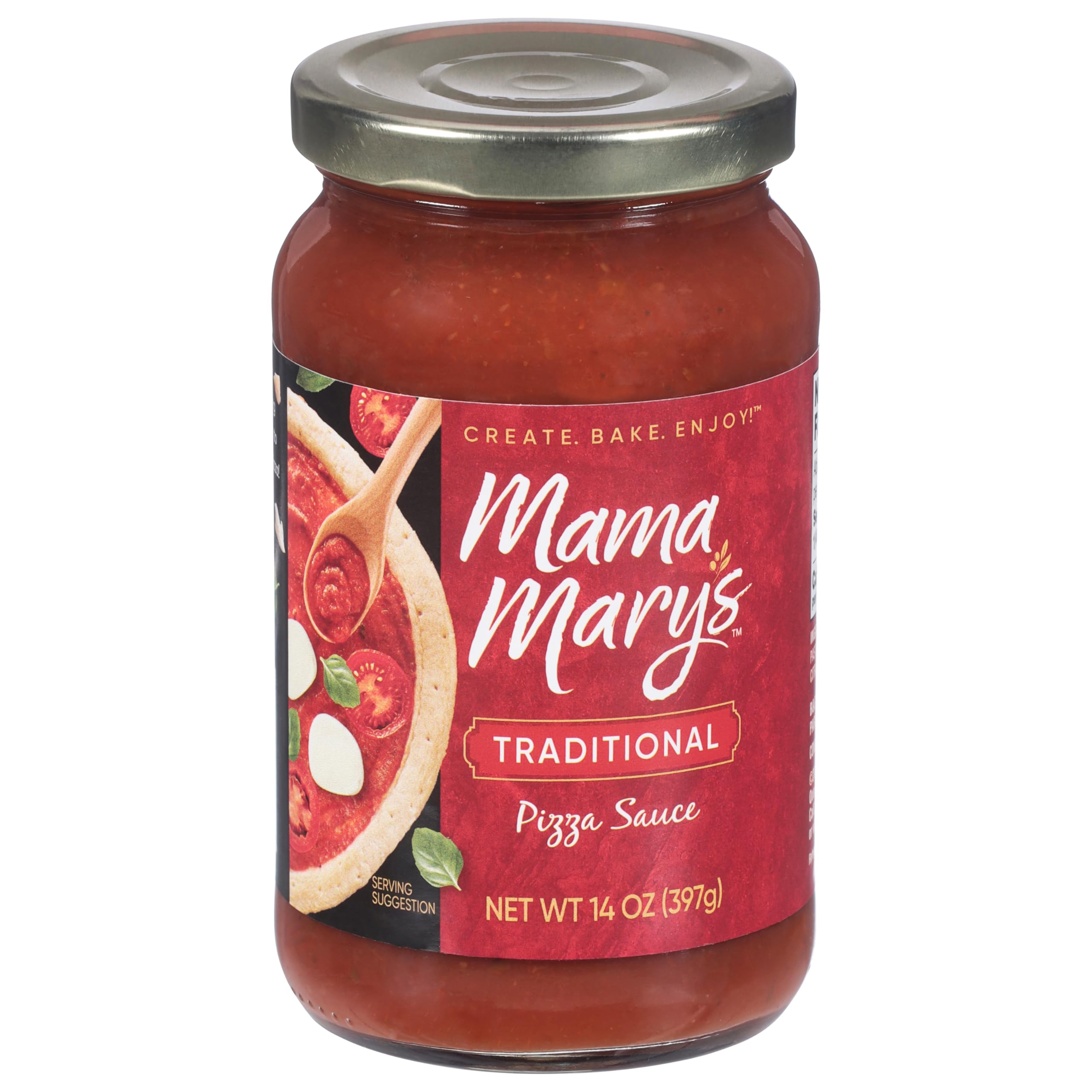 Amazon.com : Mama Mary's Traditional Pizza Sauce, 14 Ounce (Pack